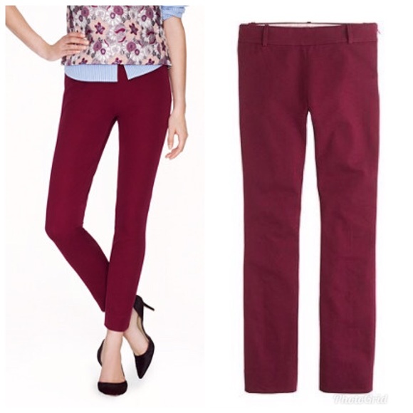 J. Crew Pants - J. Crew Pinot Noir Minnie Pants